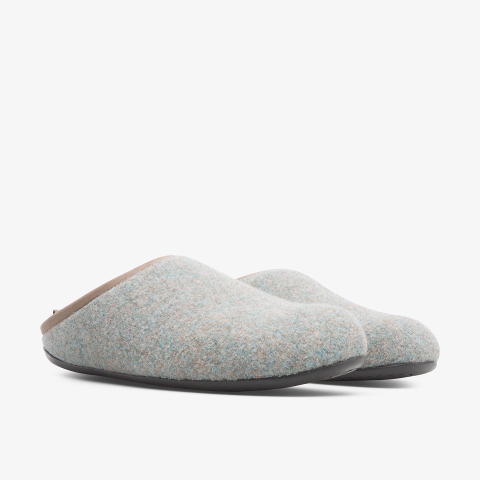 Camper Wabi Green/Grey - Camper Mens Slippers ||2089-XRSOD||